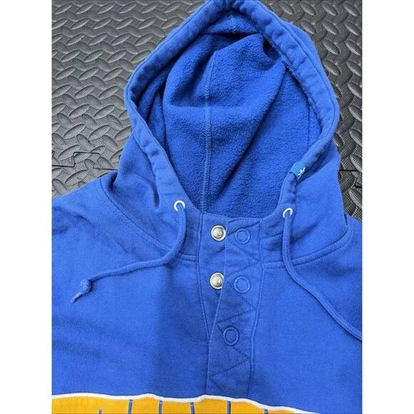 Rare VTG Adidas Golden State Warriors Button Hoodie Sz XL NBA curry butler - Picture 7 of 11